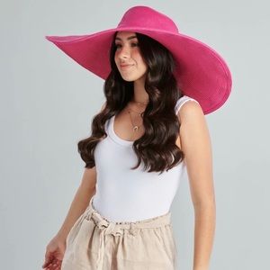 San Diego Hat Company Women’s Ultrabraid  X- Large Brim Hat in Hot Pink